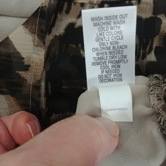 Apt 9 Brown & Tan Womens XL Sequined Tank Top - Picture 7 of 7